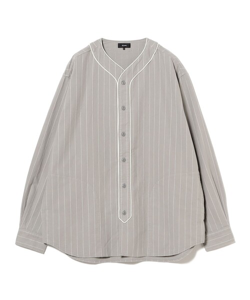 BEAMS（ビームス） シャツ ベースボール ストライプ シャツ メンズ