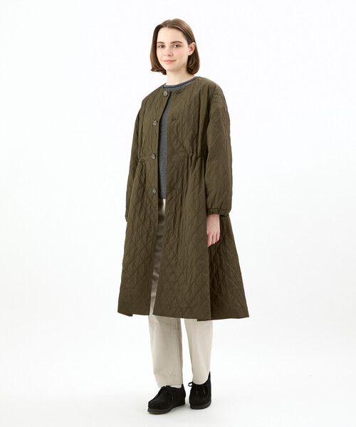 ORCIVAL（オーシバル） ノーカラーコート コート | キルティング