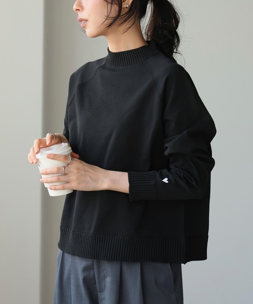 itto ニット セーター ハート刺繍ワンポイントニット レディース