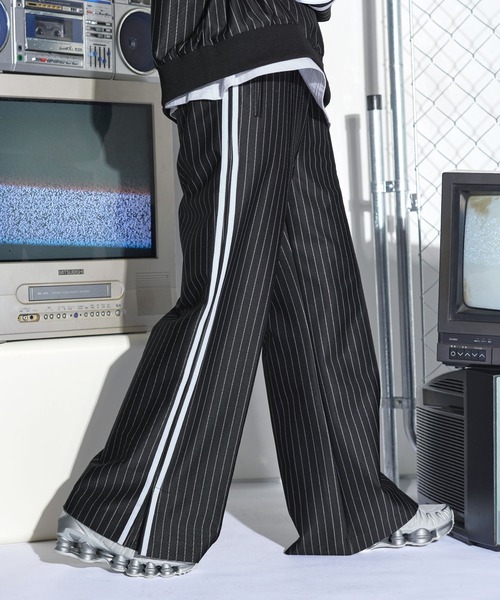 パンツ サイドラインストライプパンツ メンズ レディース : ZOZOTOWN