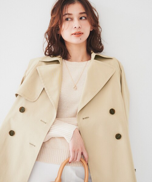 UNTITLED（アンタイトル） トレンチコート コート 「洗える/ストレッチ