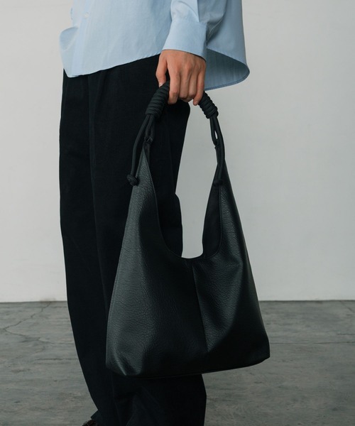 LURAKU トートバッグ Synthetic Leather Rope Handle Bag