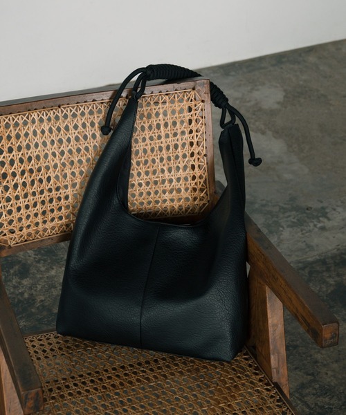 LURAKU トートバッグ Synthetic Leather Rope Handle Bag