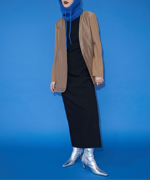 JOSE MOON（ジョゼムーン） ジャケット ノーカラージャケット SHEER