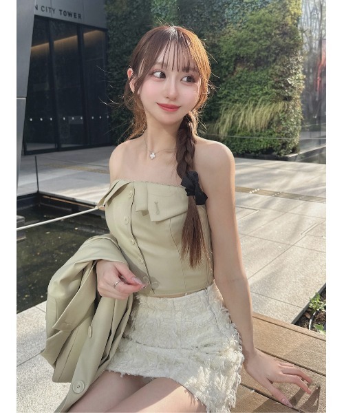 Darich（ダーリッチ） チューブトップ ベアトップ カラーデザインベア