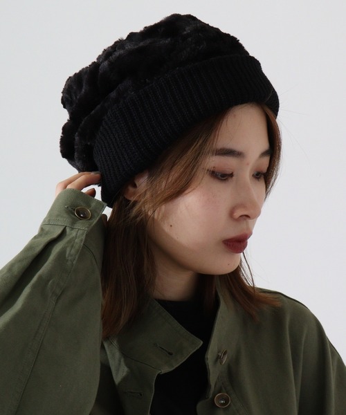 Twinkle（トゥインクル） ニット帽 ニットキャップ ファーワッチ