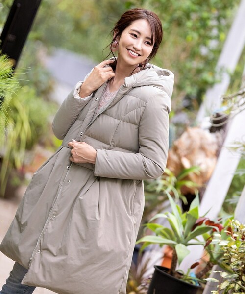 Tiaclasse ダウンコート ダウンジャケット 大人華やかなフェミニン