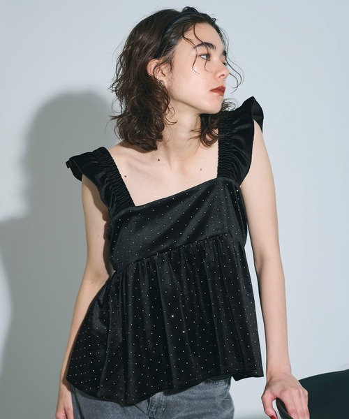 coca（コカ） キャミソール ベロアラメビスチェ : ZOZOTOWN Yahoo!店