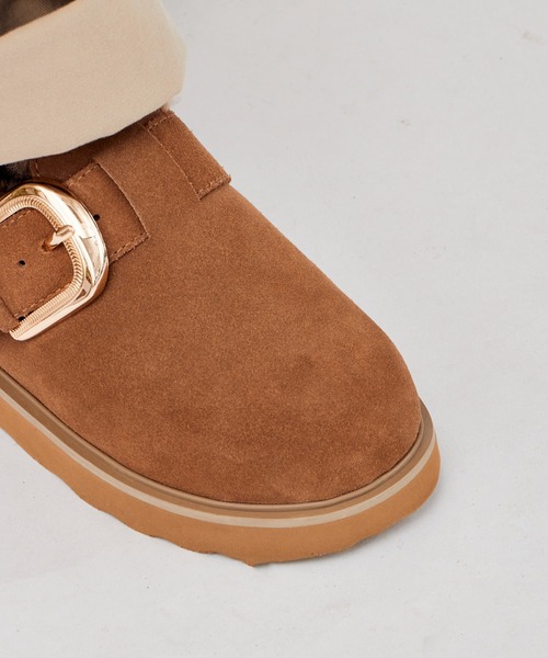 MOHI（モヒ） サンダル ファーデザイン ボリュームソール ムートン