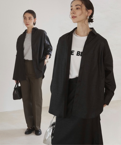 ANGIE セットアップ 「2点セット」レザーライクシャツ＆スカート