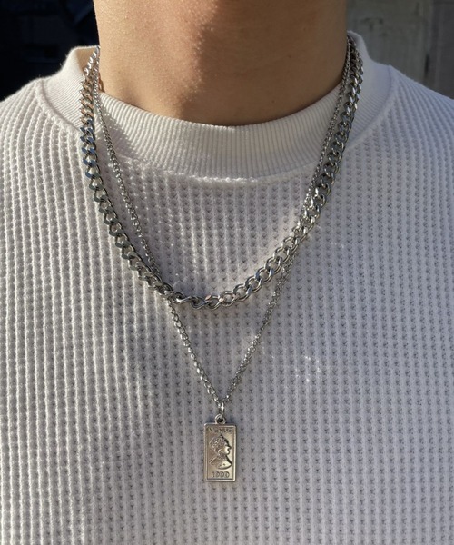 B.R.U ネックレス 「累計販売数1万本突破」シルバー2連チェーン