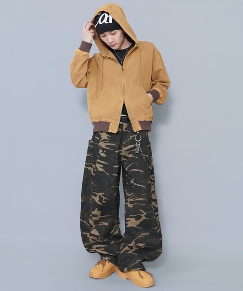 SPINNS（スピンズ） ブルゾン アウター 短丈 ダック地 アクティブ