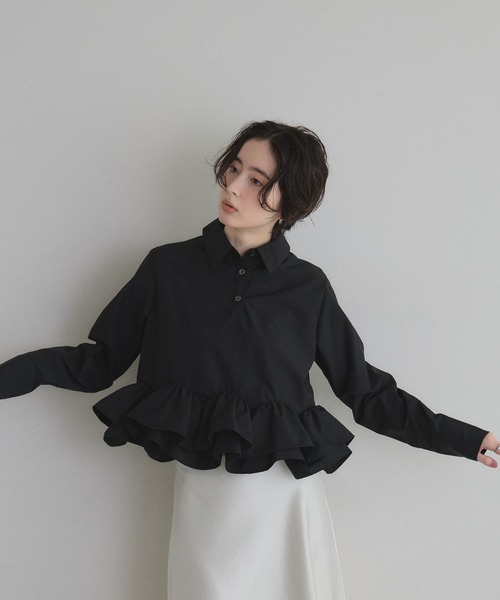 &. NOSTALGIA（ノスタルジア） ブラウス シャツ 「ZOZO限定」フリル