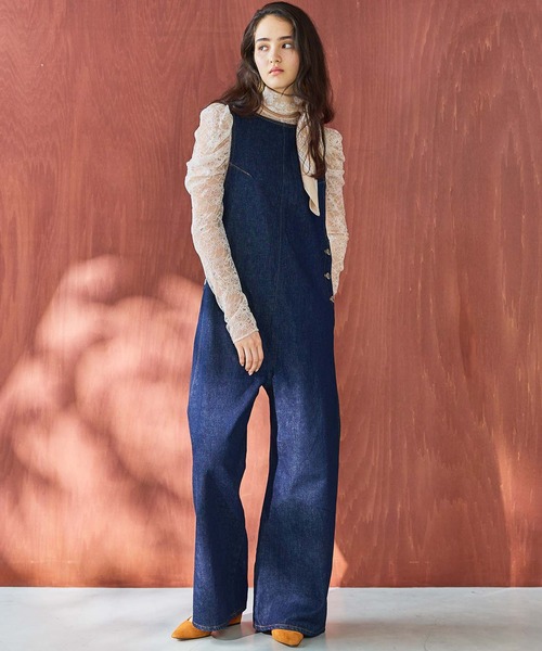 SOMETHING（サムシング） サロペット オーバーオール レディース