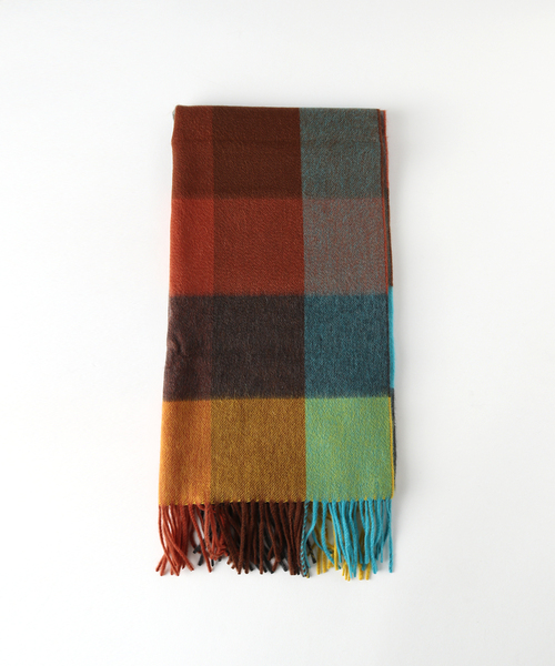 Joshua Ellis（ジョシュアエリス） マフラー Plaid Muffler 50x190