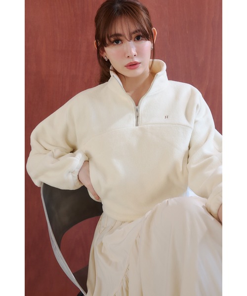 Her lip to Flight Mode Half Zip Fleece Pullover レディース