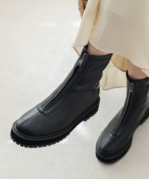 SESTO（セスト） ブーツ センタージップショートブーツ レディース