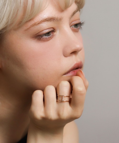 cui-cui（キュイキュイ） 指輪 リング ダイヤモンド リング | K10YG