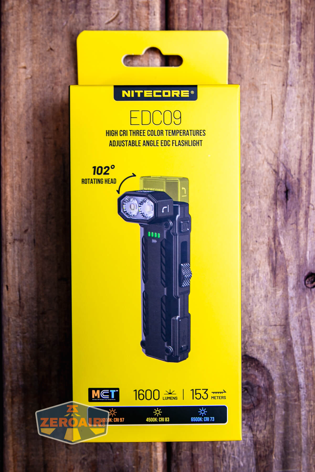 Nitecore EDC09 Swivel Head Flashlight Review - ZeroAir Reviews