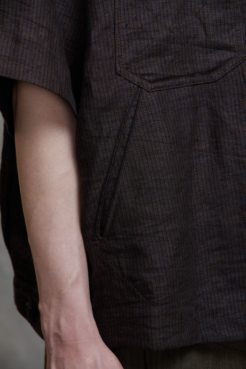 OVERSIZED SHORT SLEEVE WORKERS SHIRT – ZIGGY CHEN