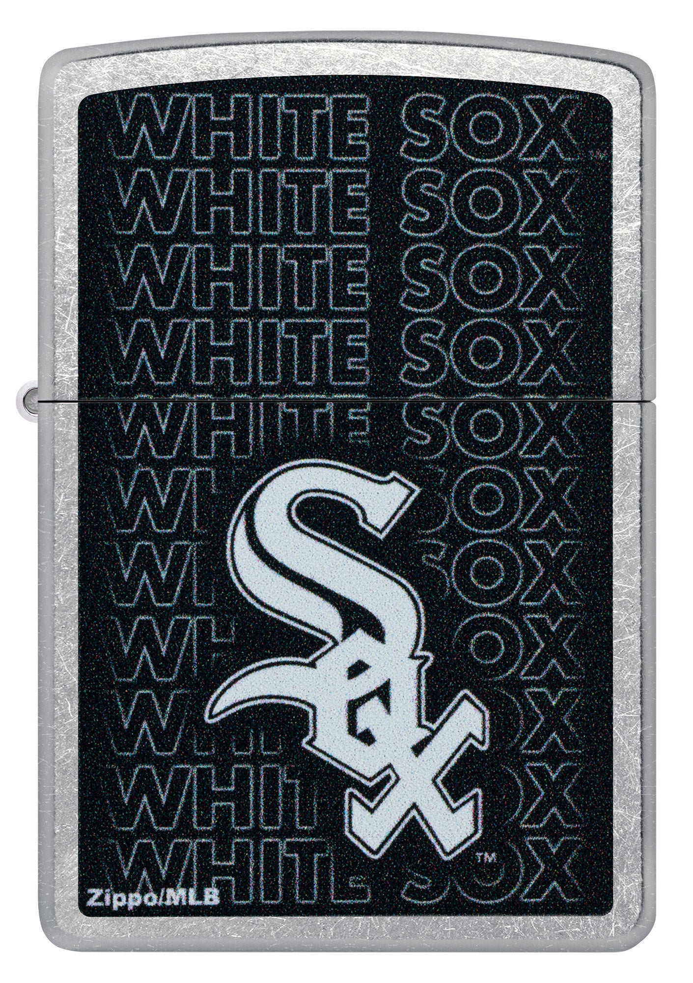 Zippo MLB® Chicago White Sox™ Logo Design Street Chrome Windproof