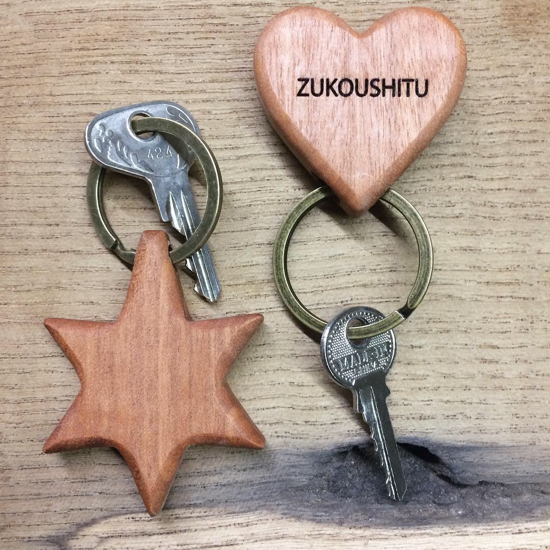 納期10日】ハート/星 1リングキーホルダー ZUKOUSHITU®︎ 2.01