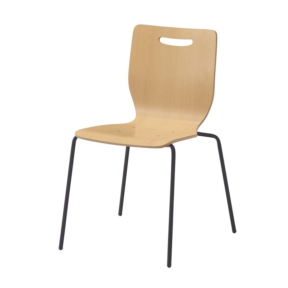 ダイニングワークシリーズ リフレッシュチェア 4本脚 ( 木製 スチール