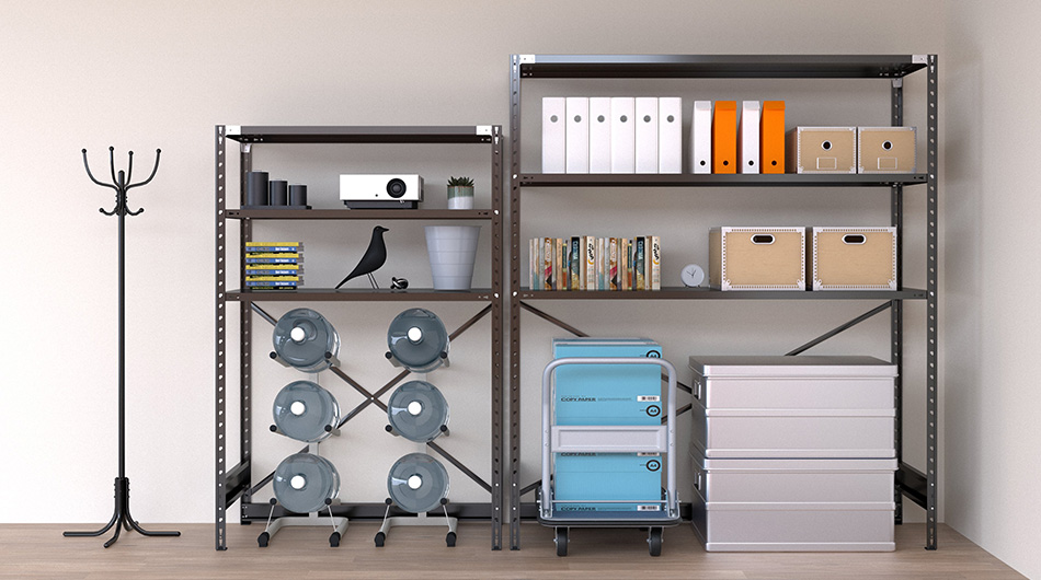 抗菌ABラック 下段開放タイプ 幅181.2×奥行61.2×高さ180cm (スチール