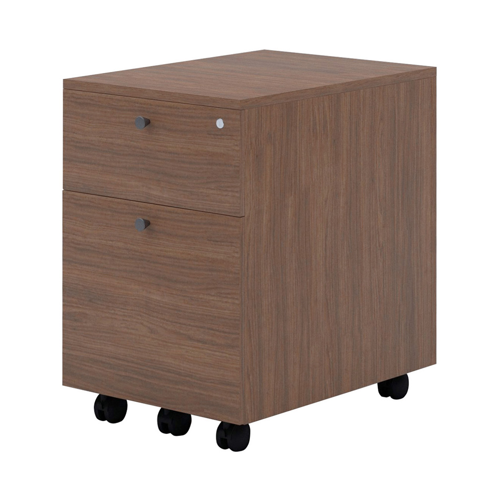 fantoni/ファントーニ 2段に見える3段ワゴン(引出しトレー) 木製ワゴン