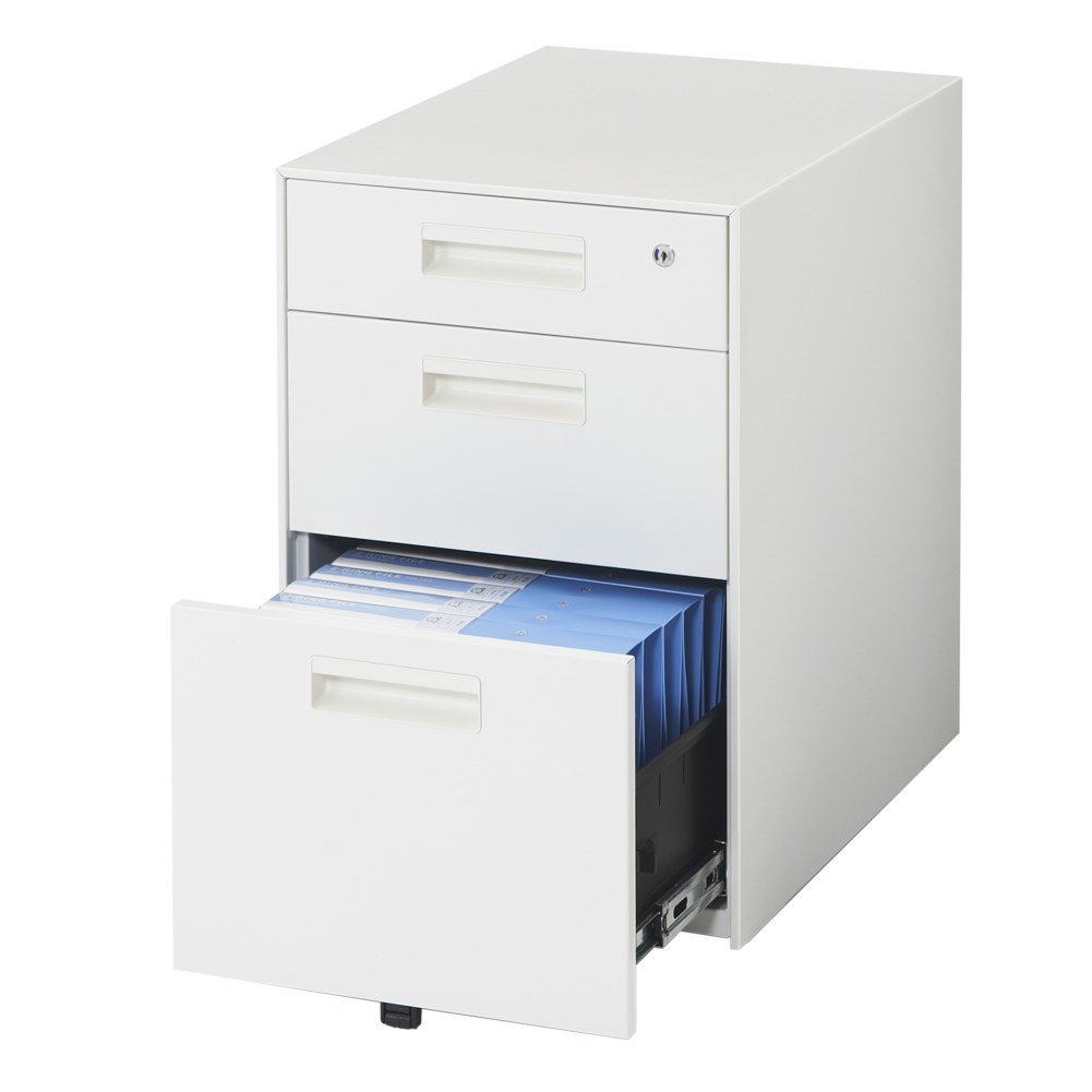 QUEST キャビネット 3段・2段 (スチールワゴン キャスター付き オール