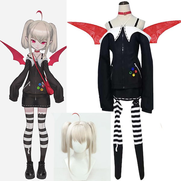 Qoo10] にじさんじ 魔界ノりりむ 衣装＋翼＋バッ