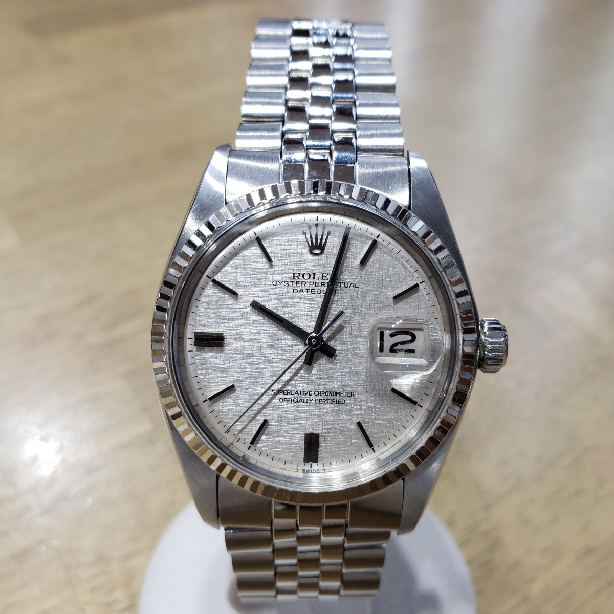 ロレックス デイトジャスト シルバーモザイクダイアル 1601 5番台1977