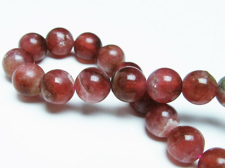 インカローズ(ロードクロサイト)ブレスレット10mm[T27-2417]