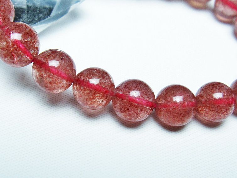 パワーストーン 天然石 アフリカンストロベリークォーツブレスレット