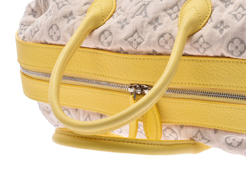 ルイヴィトン モノグラムデニム スピーディラウンド ジョーヌ M40709