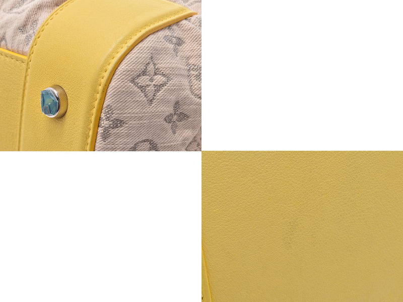 ルイヴィトン モノグラムデニム スピーディラウンド ジョーヌ M40709