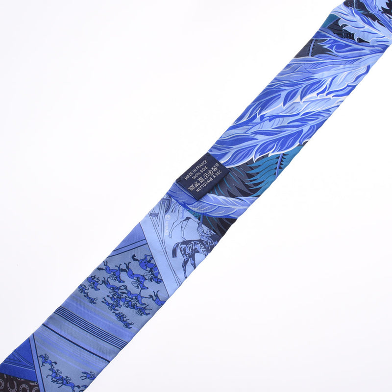 エルメスツイリー 新タグ Cheval Phoenix/馬と不死鳥 青 レディース