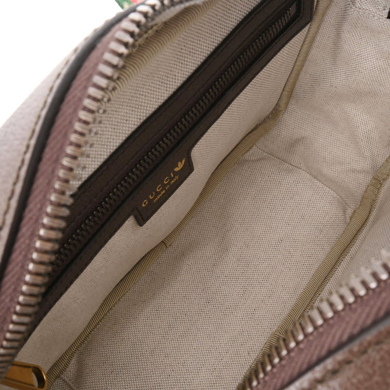 グッチグッチ アディダスコラボ 茶 ゴールド金具 レディース PVC