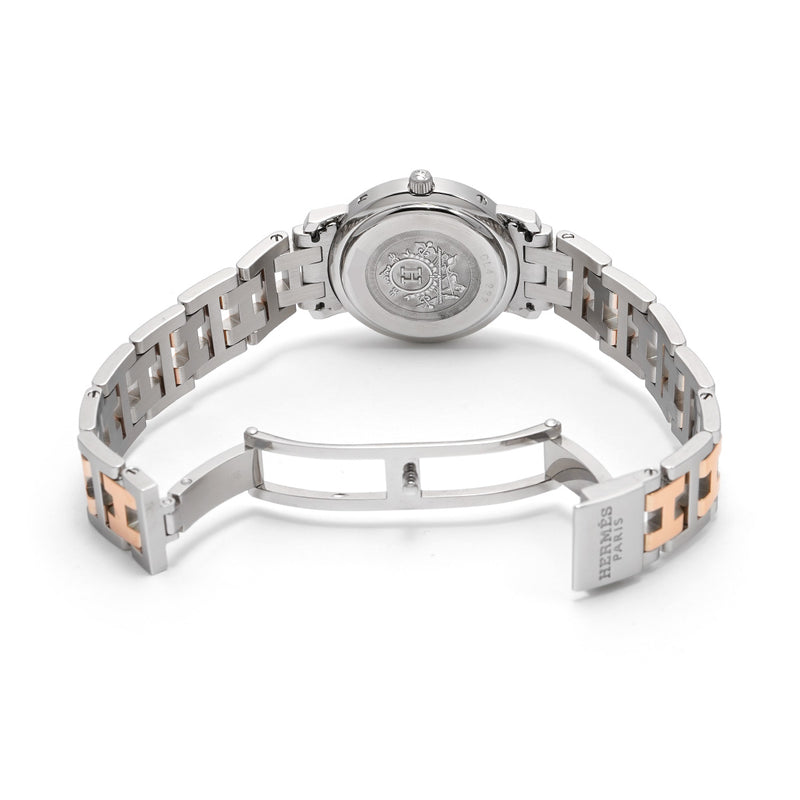 エルメスクリッパー 12Pダイヤ レディース 腕時計 CL4.222 HERMES 中古