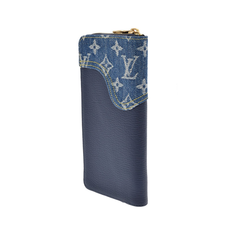 ルイヴィトンジッピーウォレット NIGOコラボ 14146 ブルー メンズ