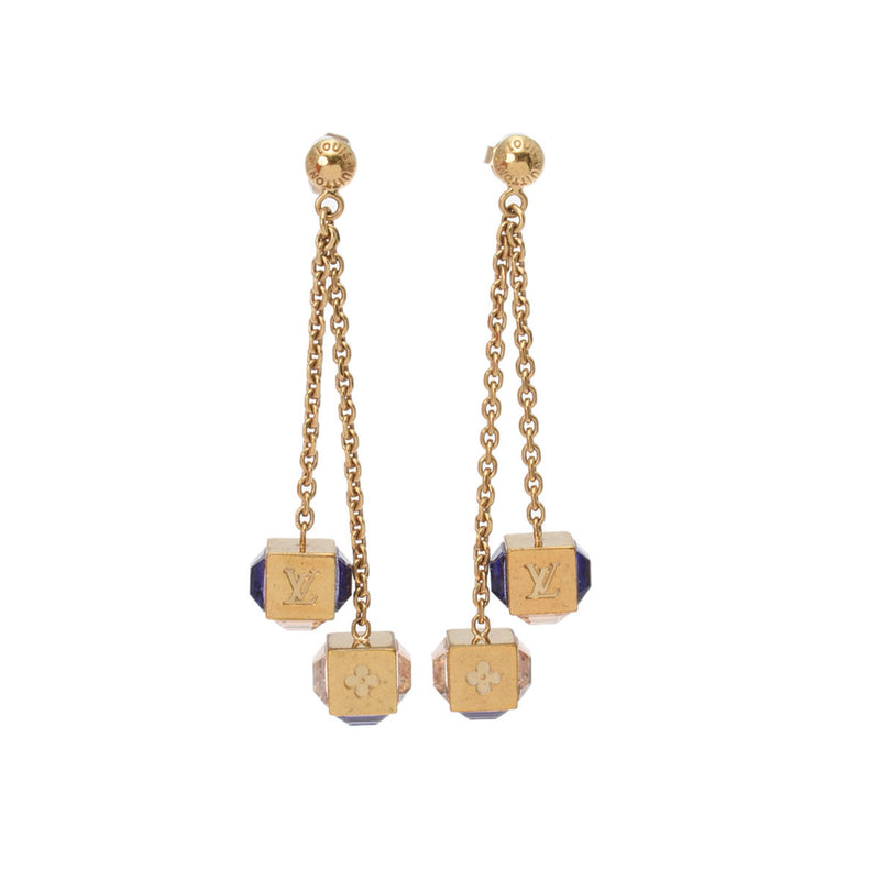 ルイヴィトンブックルドレイユ パンダン ギャンブル ピアス ゴールド