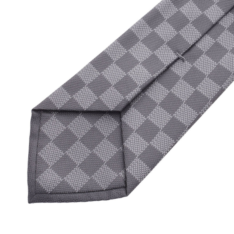 ルイヴィトンクラヴィットダミエ グレー系 メンズ ネクタイ LOUIS