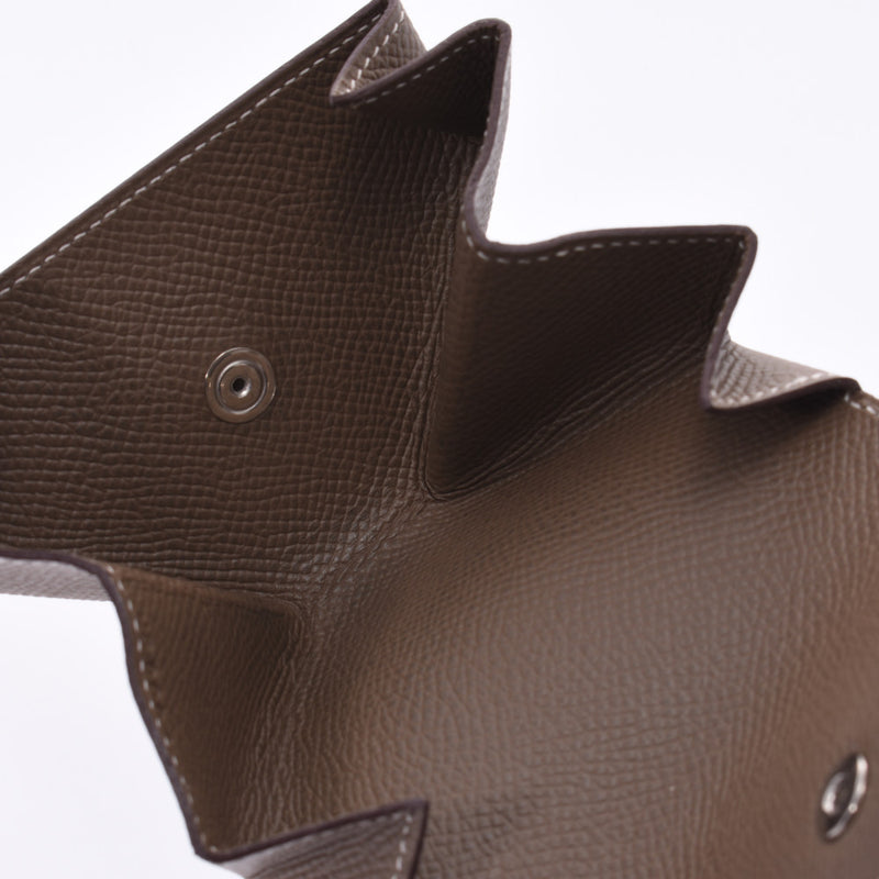 エルメスルヴァンキャトル 小銭入れ エトゥープ SV金具 A刻印(2017年頃