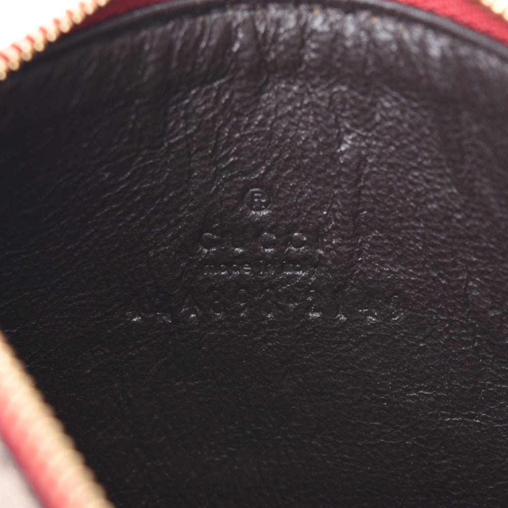 グッチGGスプリーム 鳥 蝶 花プリント キーリング付き ベージュ