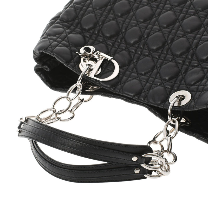 クリスチャンディオールレディディオール カナージュ チェーン 黒