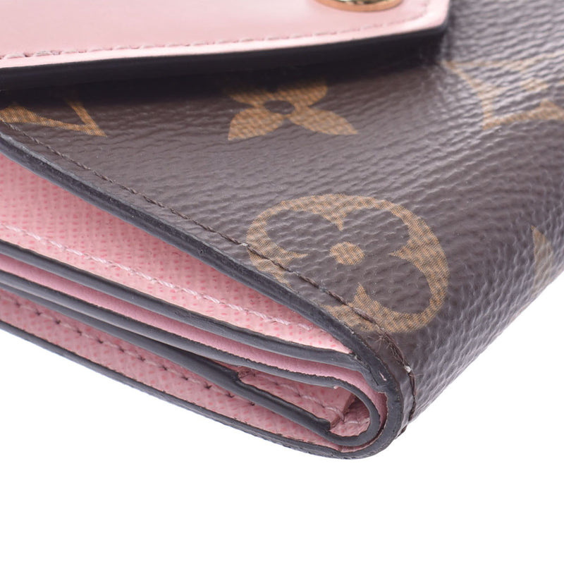 ルイヴィトンポルトフォイユ ゾエ 14145 ローズバレリーヌ レディース