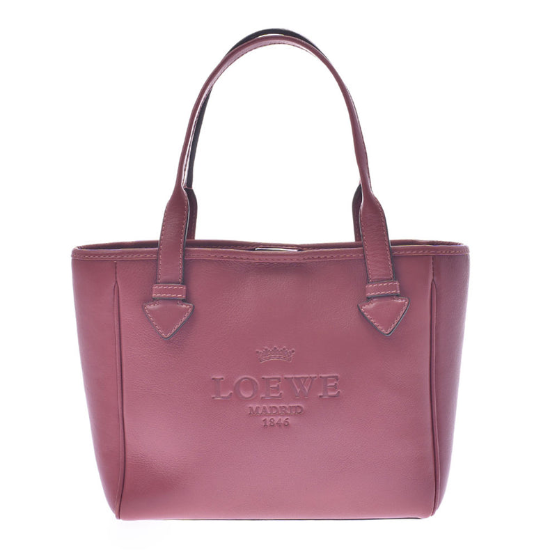 ロエベヘリテージ バッグ ピンク レディース ハンドバッグ LOEWE 中古