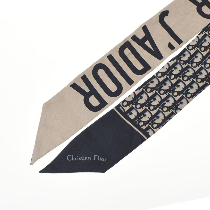 クリスチャンディオールミッツァ 紺/ベージュ レディース スカーフ
