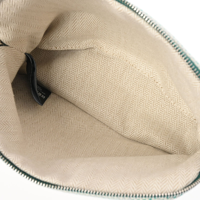 エルメスポーチ ミニ クレイジーH 14142 グリーン シルバー金具