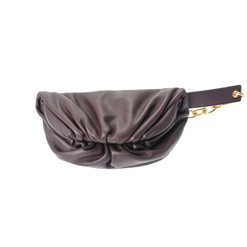 ボッテガヴェネタザチェーンポーチ バーガンディ レディース レザー